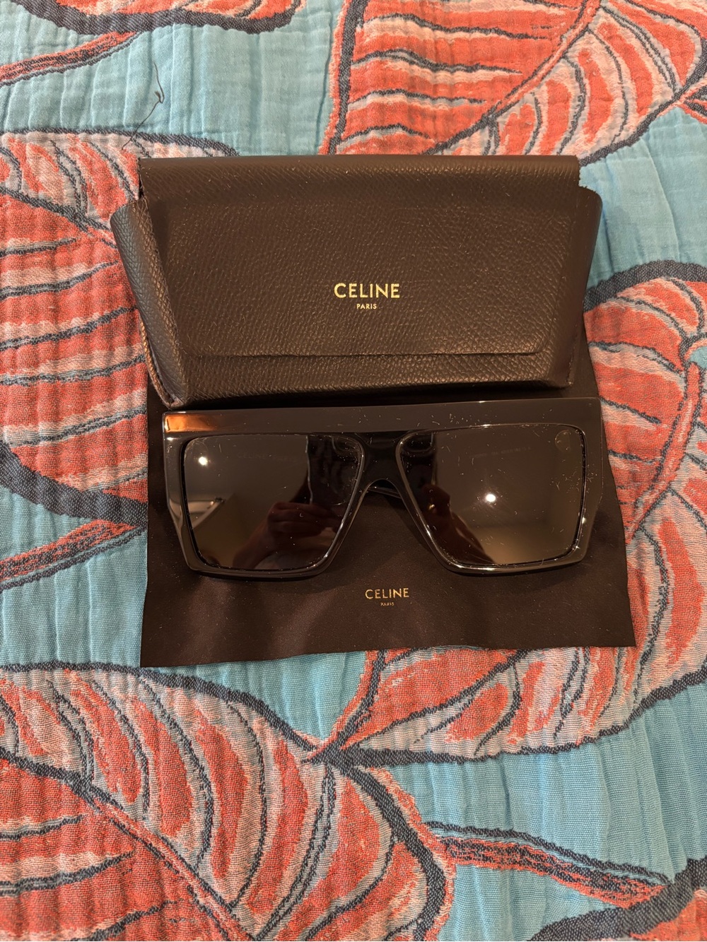 Celine Black Shield Sunglasses